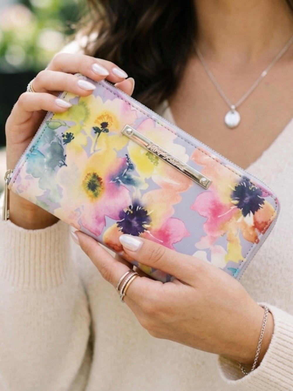 Betsy Johnson Floral Pattern Wallet
